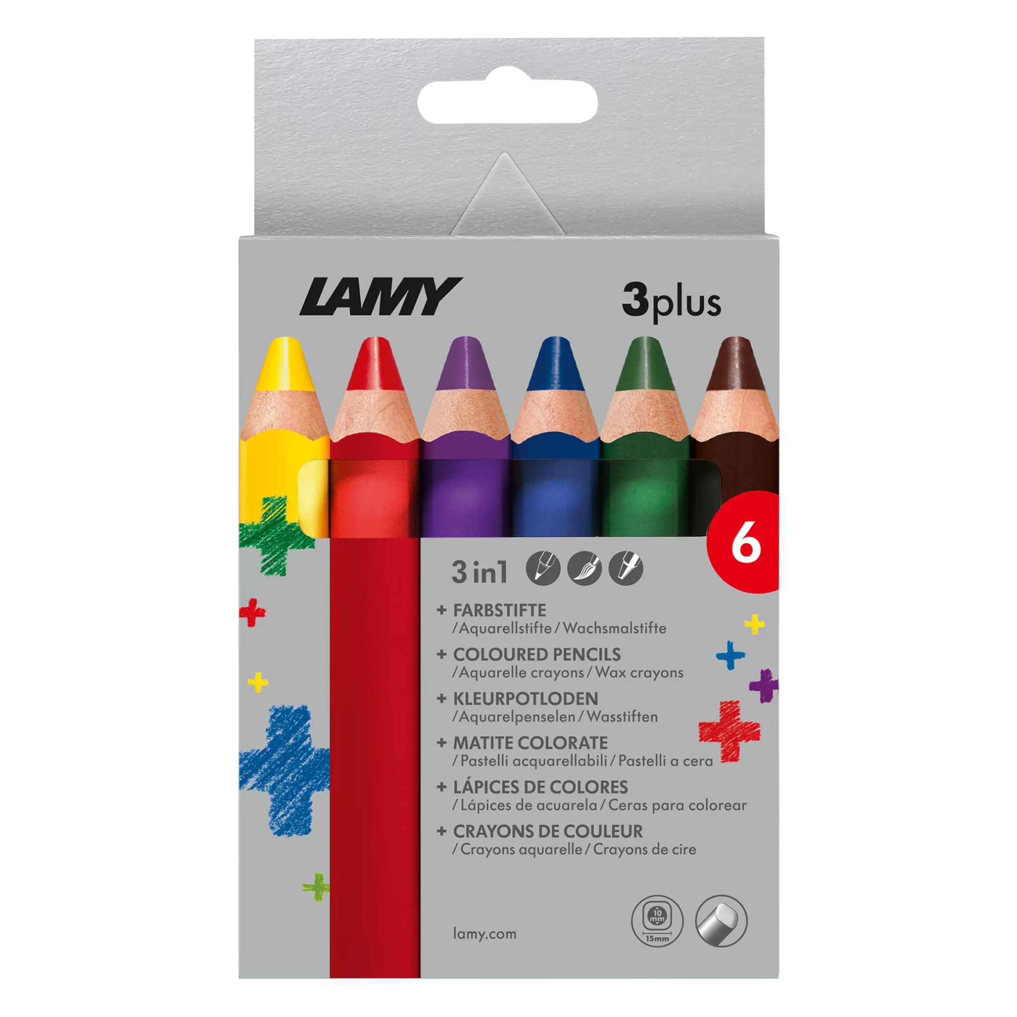 Lamy 3-in-1 colored pencils 6pc