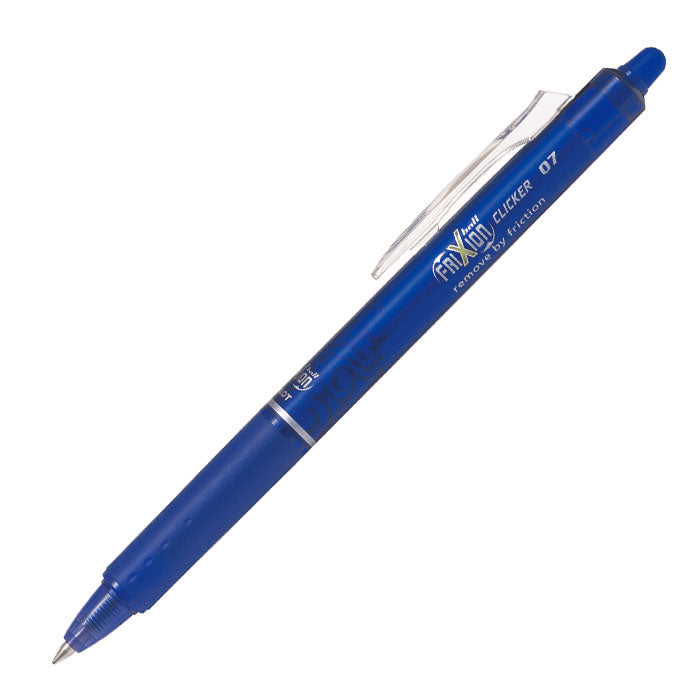 Pilot Frixion Clicker 0.7 Erasable Roller Gel Pen Blue