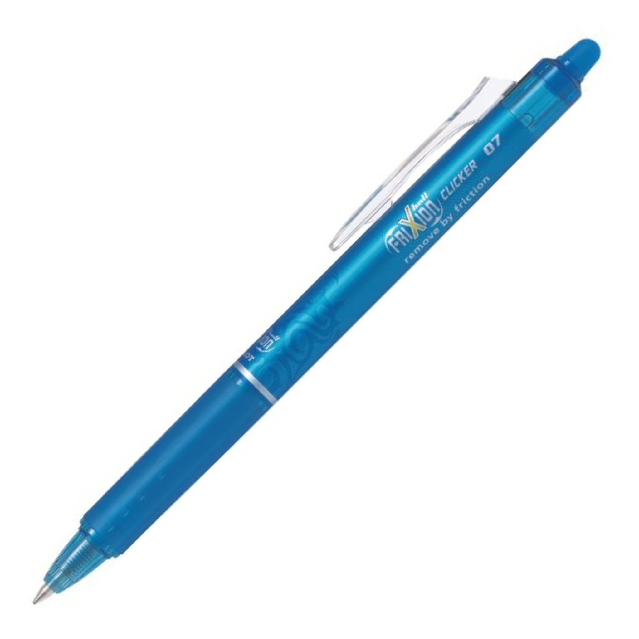 Pilot Frixion Clicker 0.7 Erasable Roller Gel Pen Light Blue