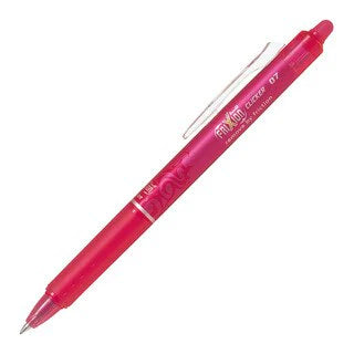 Pilot Frixion Clicker 0.7 Erasable Roller Gel Pen Pink