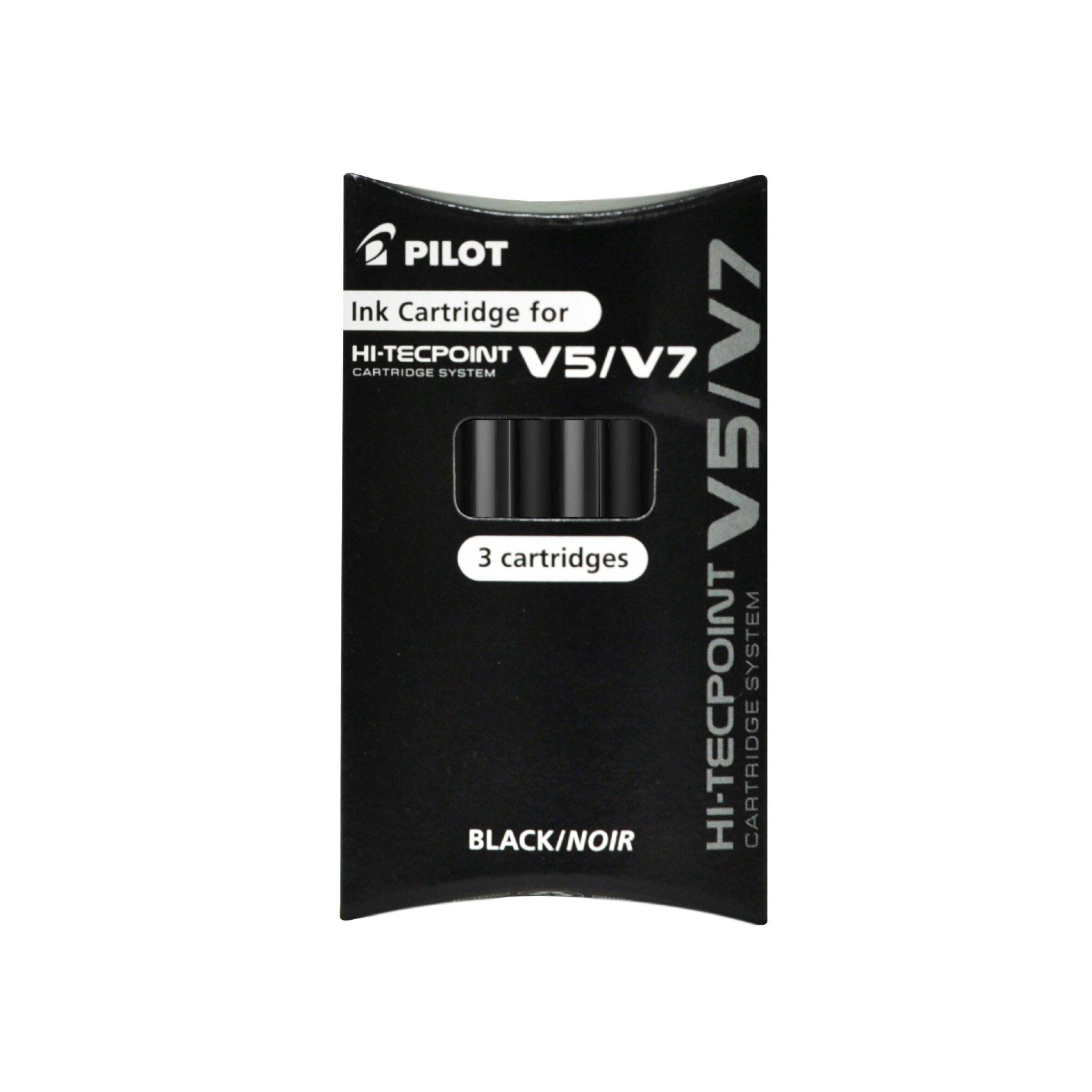 Pilot V5/V7 Ink Cartridges Black Pack Of 3