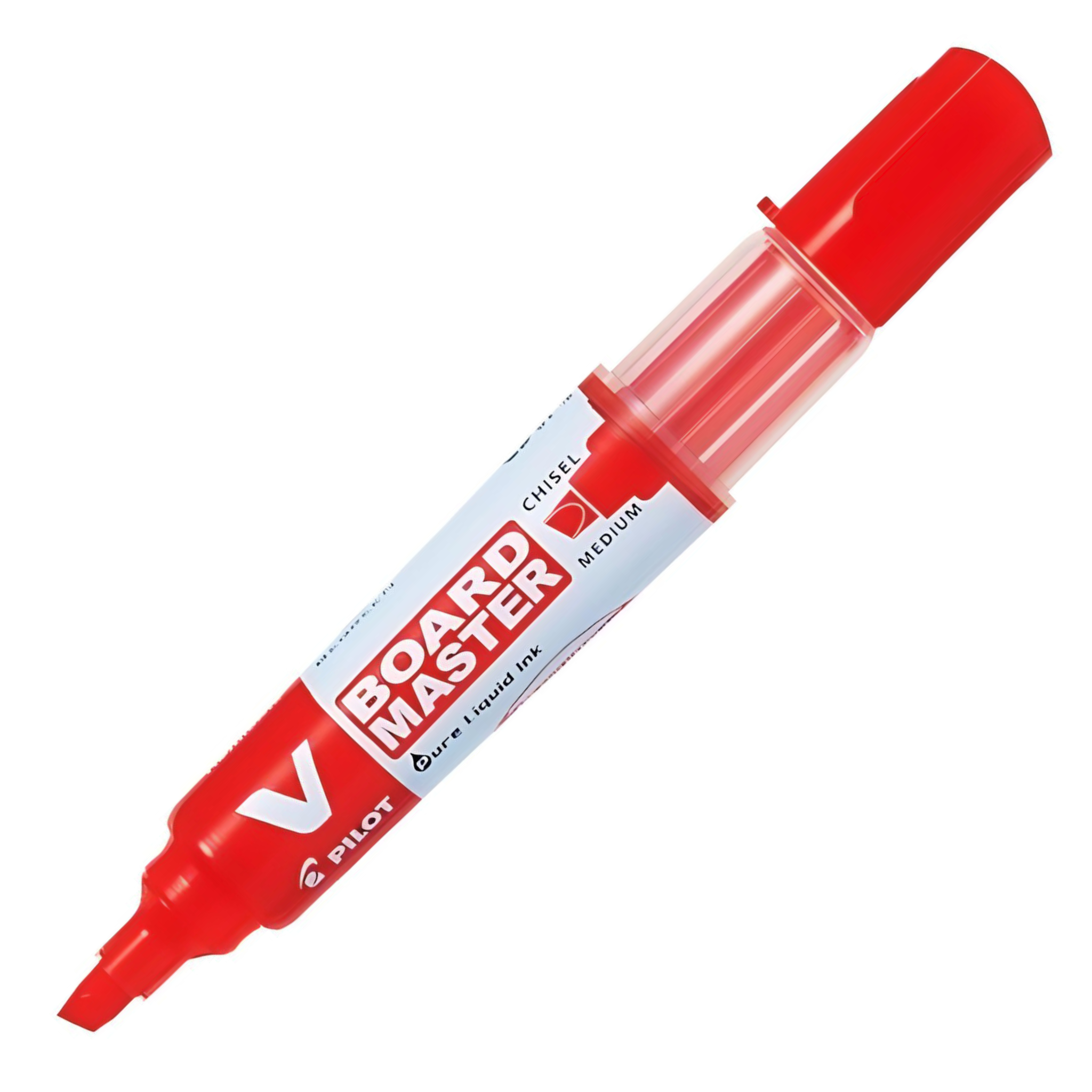 Pilot V Board Master Whiteboard Chisel Marker Red