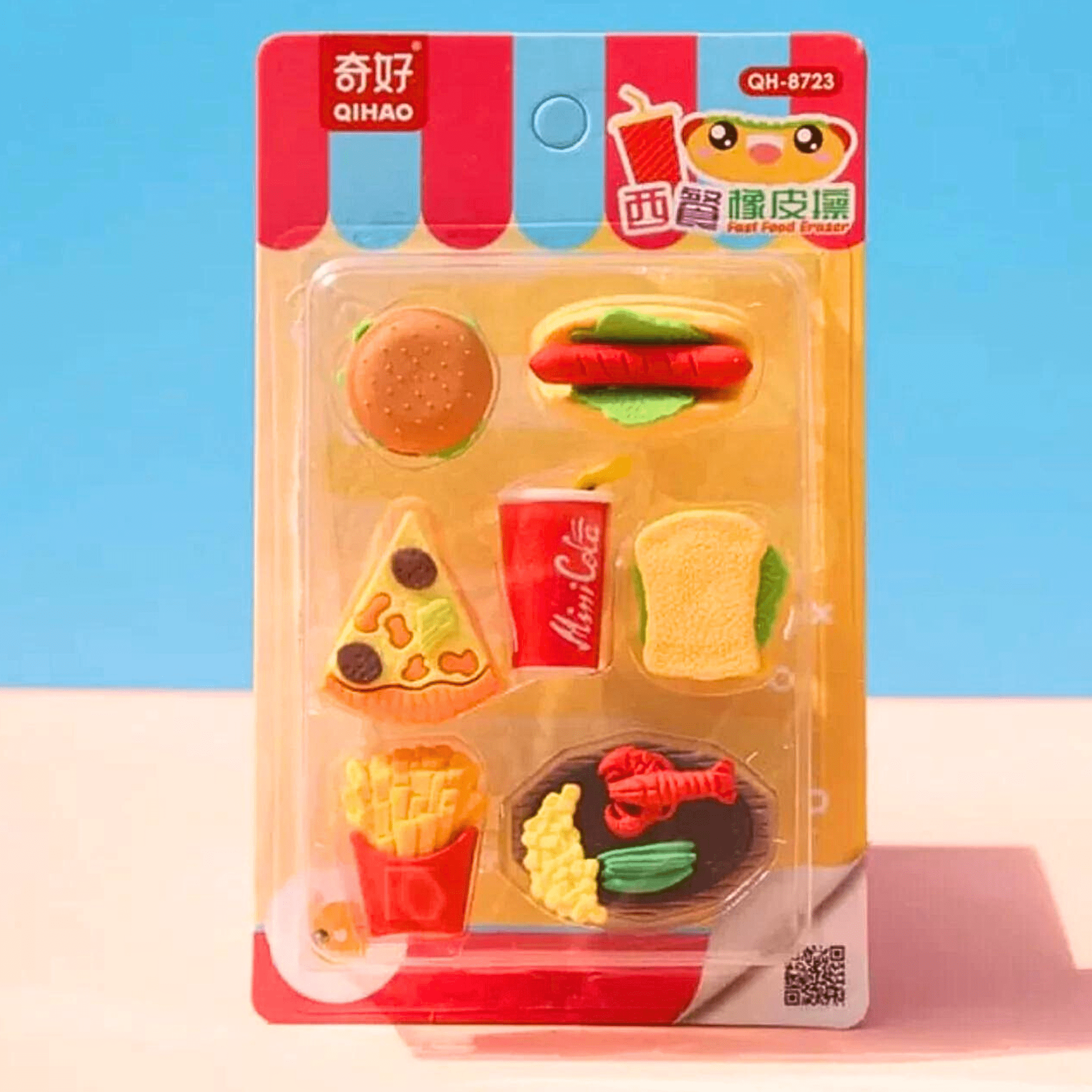 Qihao Fast Food Eraser Set