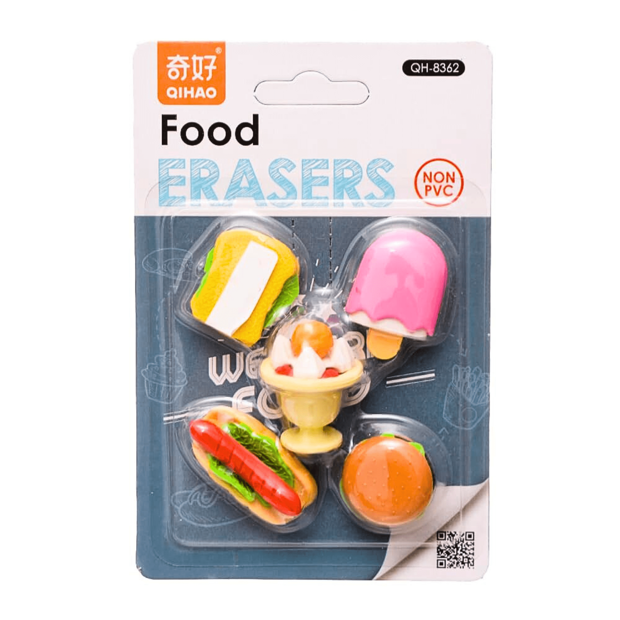 Qihao Fast Food Eraser Set