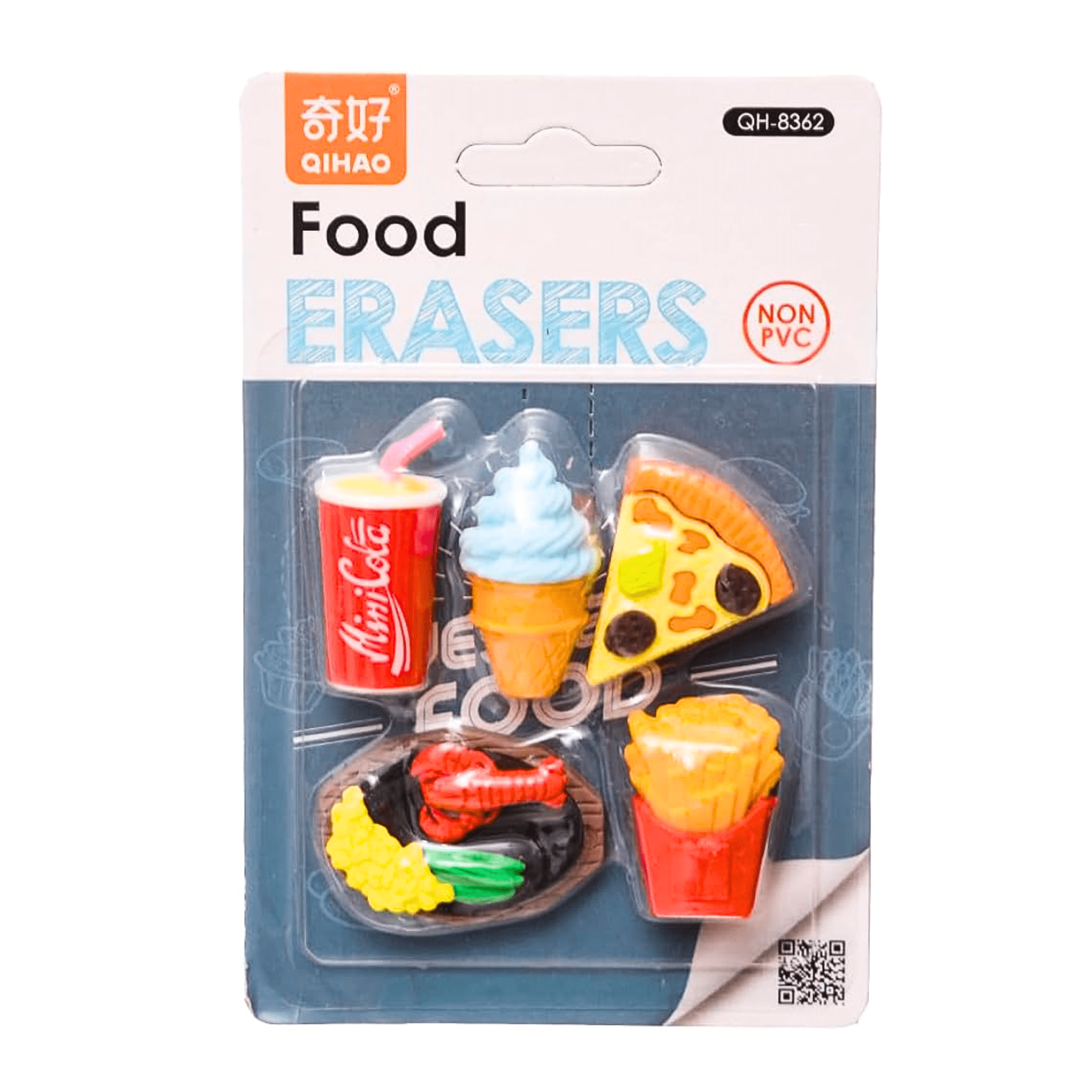 Qihao Fast Food Eraser Set