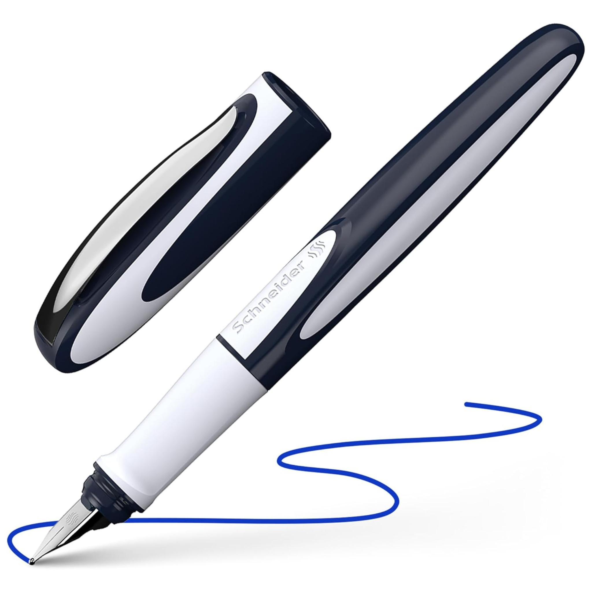 Schneider Ray Fountain Pen Dark Blue Light-Grey
