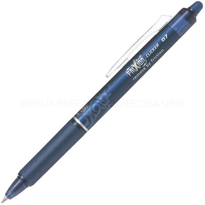 Pilot Frixion Clicker 0.7 Erasable Roller Gel Pen Blue Black