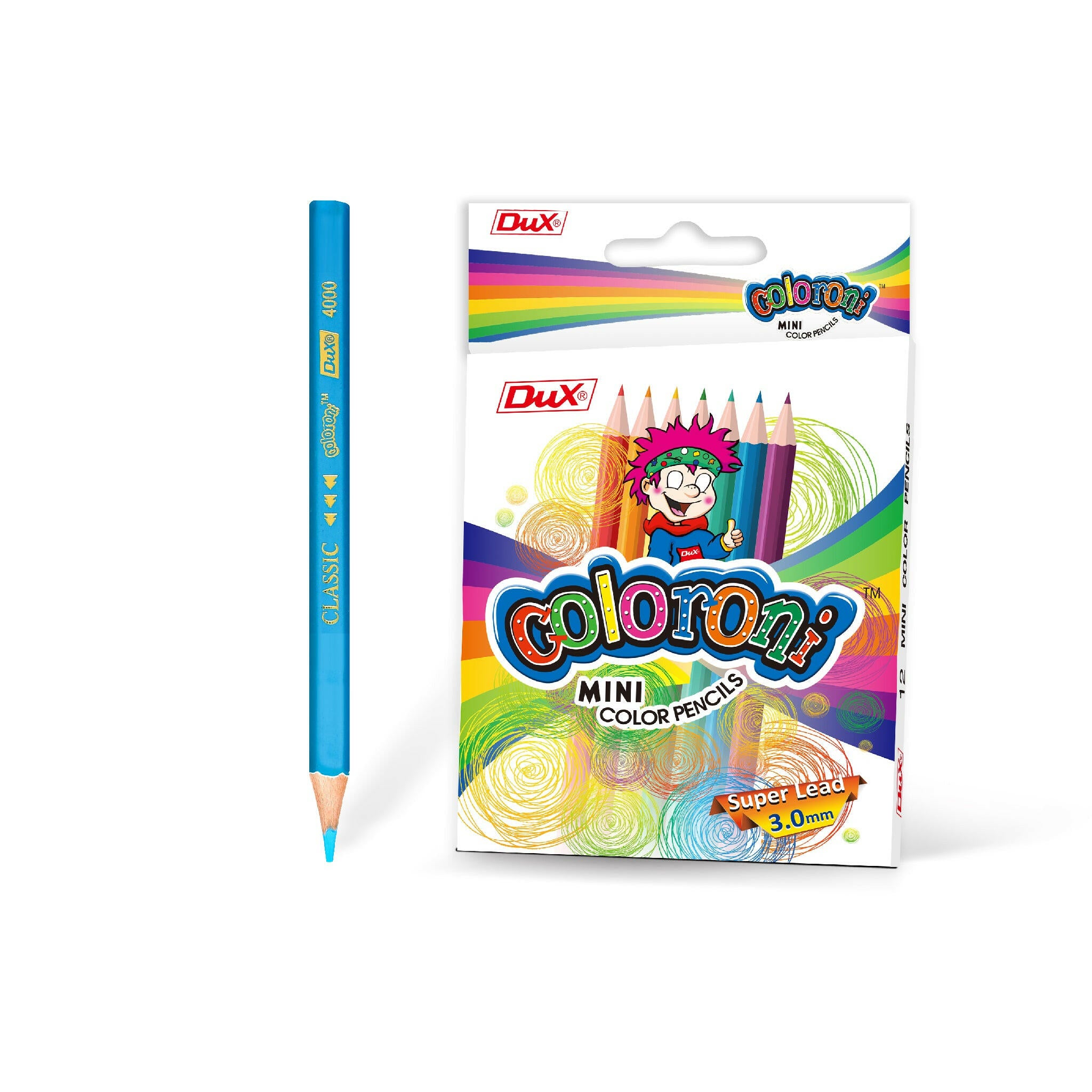 Dux Coloroni 12 Mini Color Pencils 3000